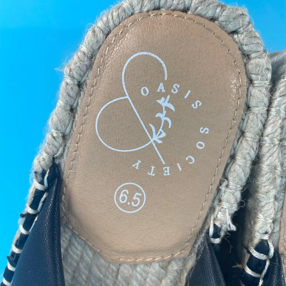 Oasis Society Rebel Espadrille Puffer Sandal Women's Sz 6.5 Y2K Platform Chunky